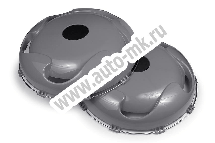 Колпаки на  колеса пластик передние серые R17,5 кт. 2 шт. Арт. 19364