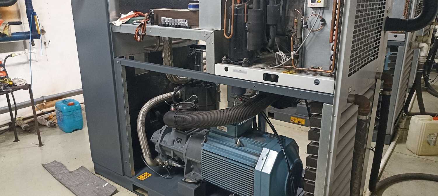 Сервис: Замена винтового блока Atlas Copco