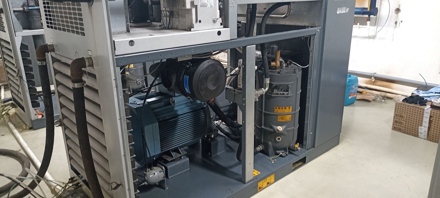 Сервис: Замена винтового блока Atlas Copco