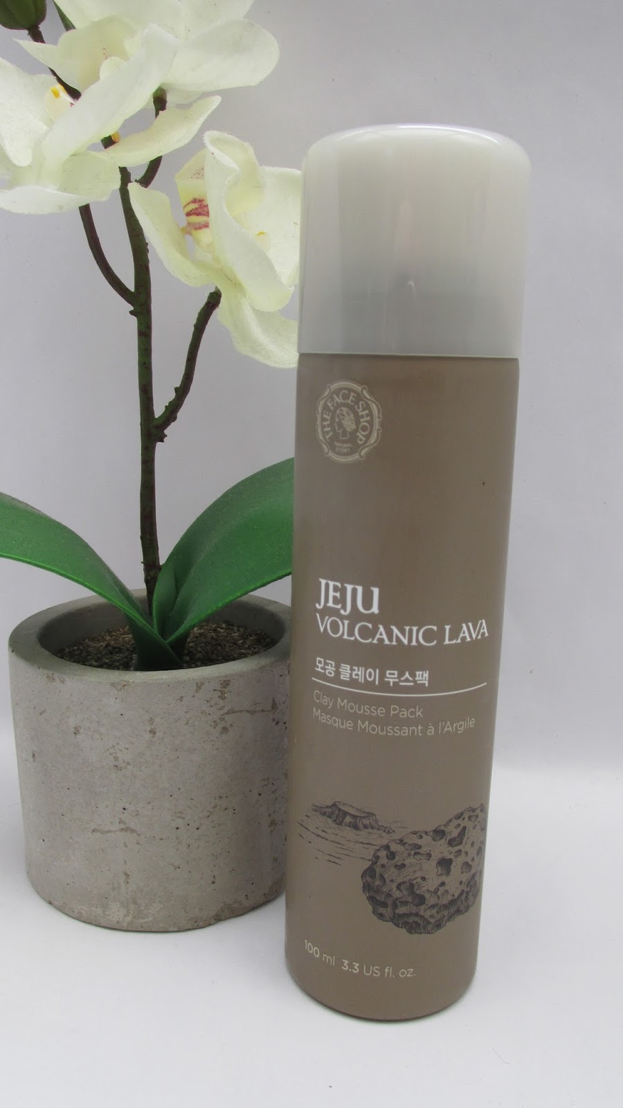 Глиняная маска для лица THE FACE SHOP Jeju Volcanic Clay Mousse Pack