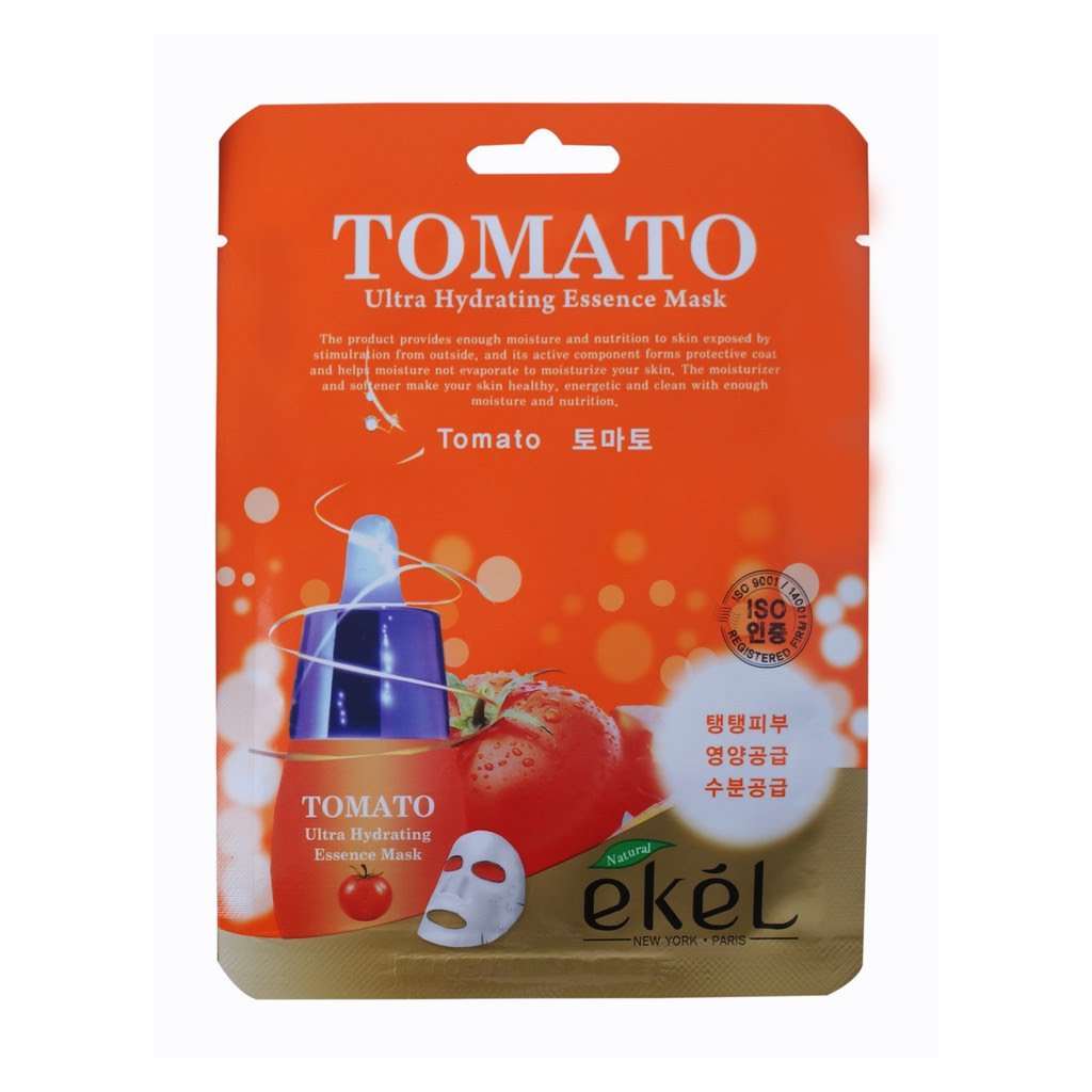 Тканевая маска для лица с экстрактом томата EKEL Tomato Ultra Hydrating Essence Mask