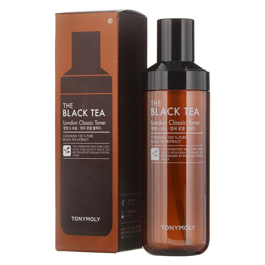 Антивозрастной тонер для лица с экстрактом английского черного чая TONYMOLY THE BLACK TEA London Classic Toner