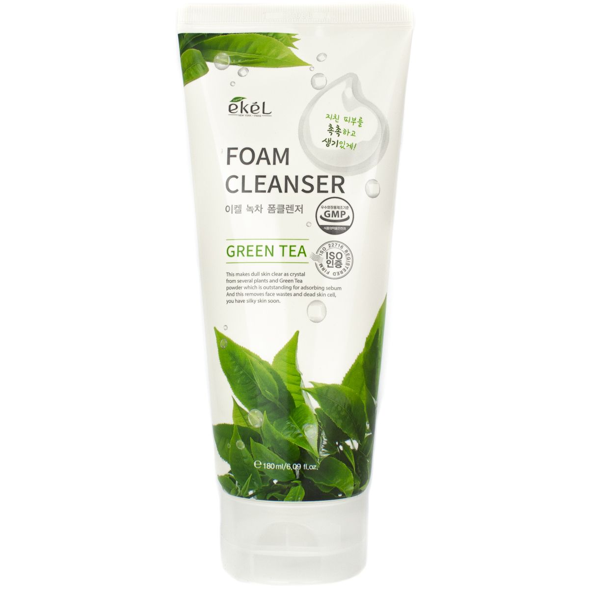 Пена для умывания с экстрактом зеленого чая Ekel Foam Cleanser 180 мл Green Tea