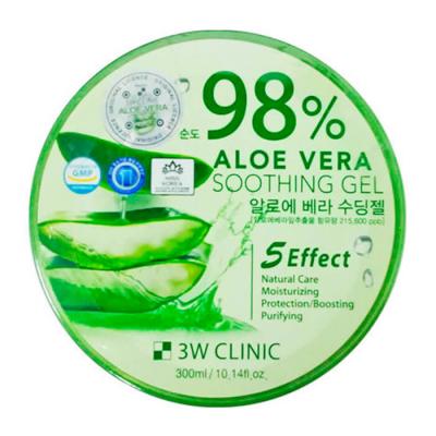 Универсальный увлажняющий гель с алоэ вера 98% 3W CLINIC Aloe Vera Soothing Gel
