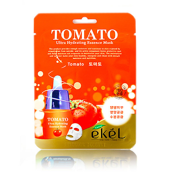 Тканевая маска для лица с экстрактом томата EKEL Tomato Ultra Hydrating Essence Mask
