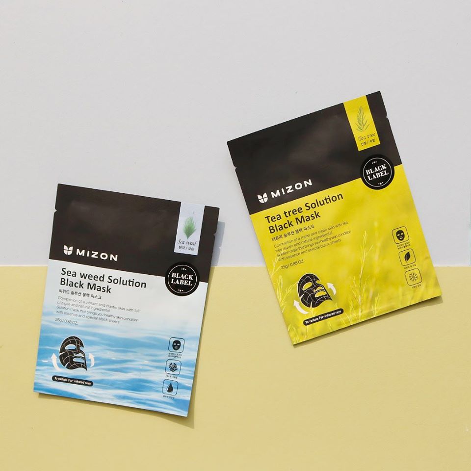 Маска для лица с экстрактом чайного дерева MIZON Tea Tree Solution Black Mask