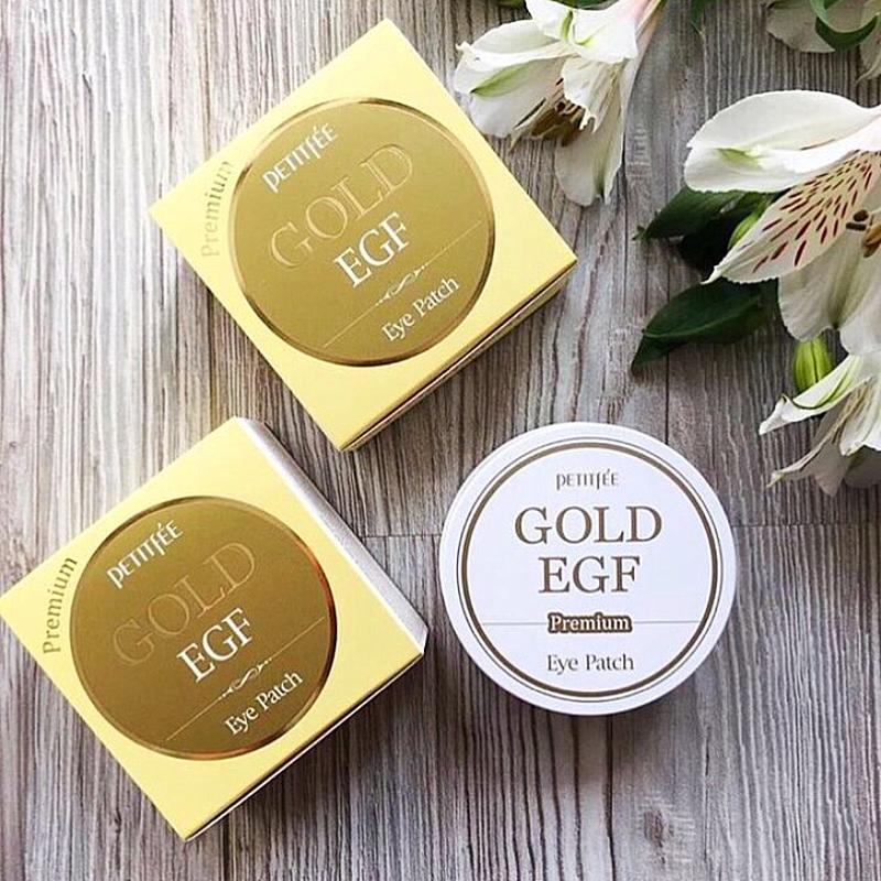 Гидрогелевые патчи для глаз Petitfee Premium Gold & EGF Eye Patch