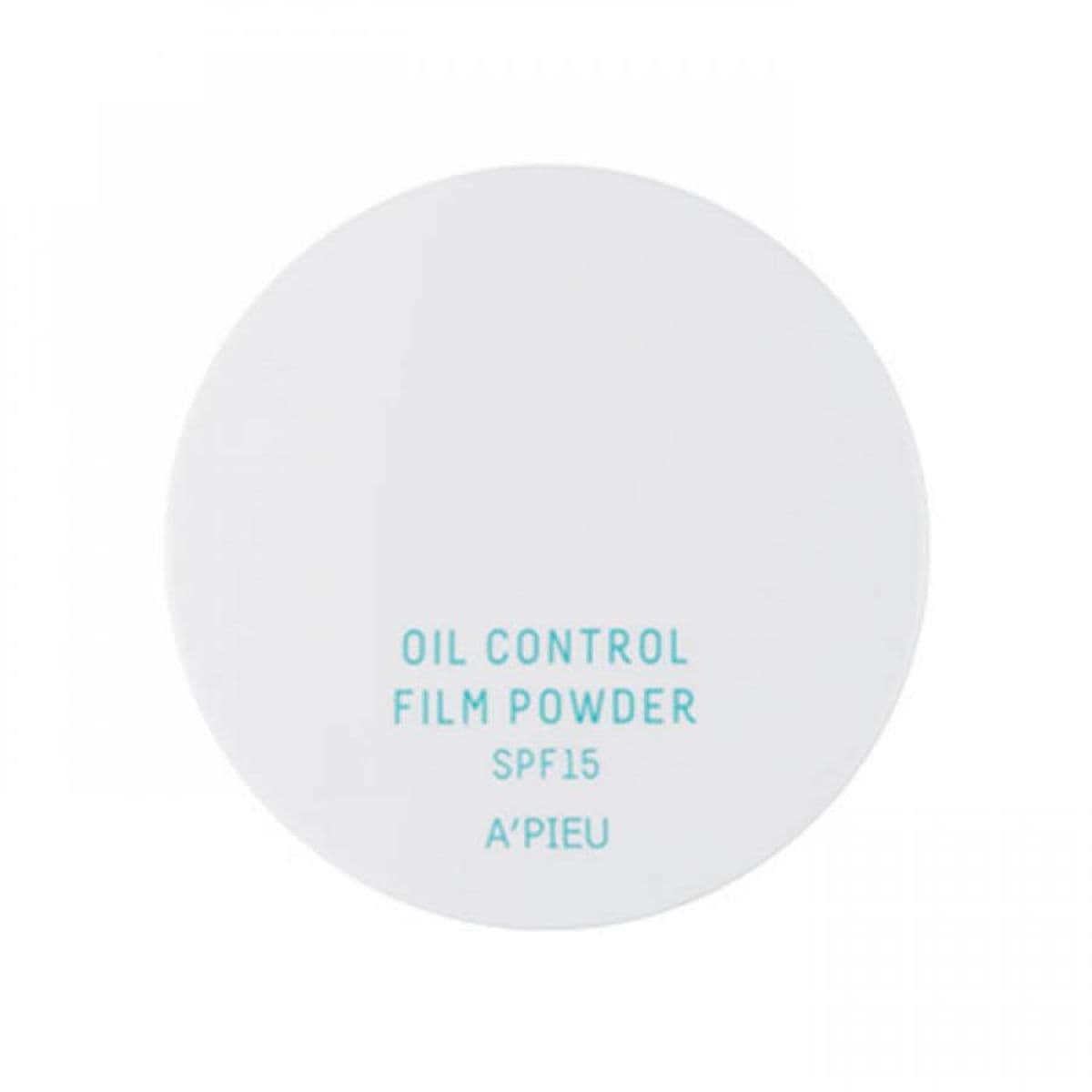 Рассыпчатая матирующая пудра A'PIEU Oil Control Film Powder SPF15 #White