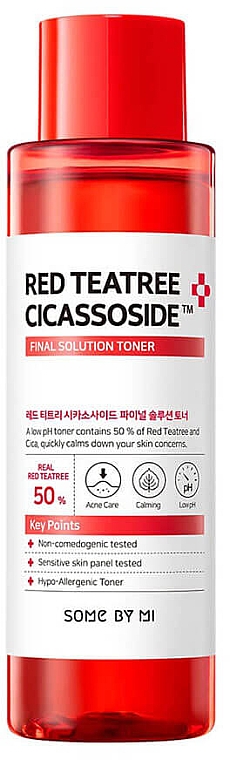 Тонер для лица с экстрактом красного чайного дерева SOME BY MI RED TEATREE CICASSOSIDE DERMA SOLUTION TONER