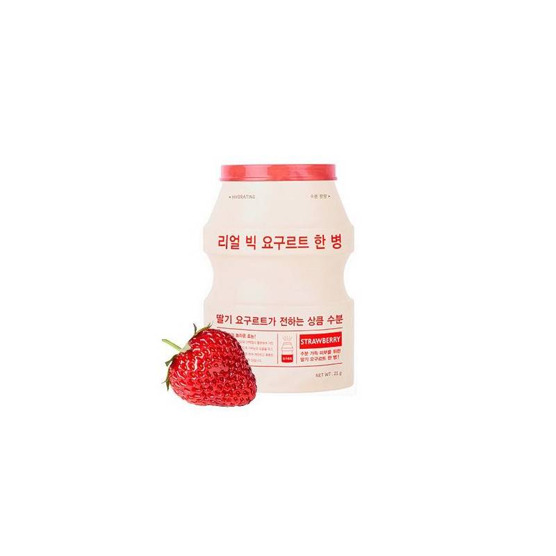 Йогуртовая маска для лица с экстрактом клубники A'PIEU Real Big Yogurt One-Bottle Strawberry