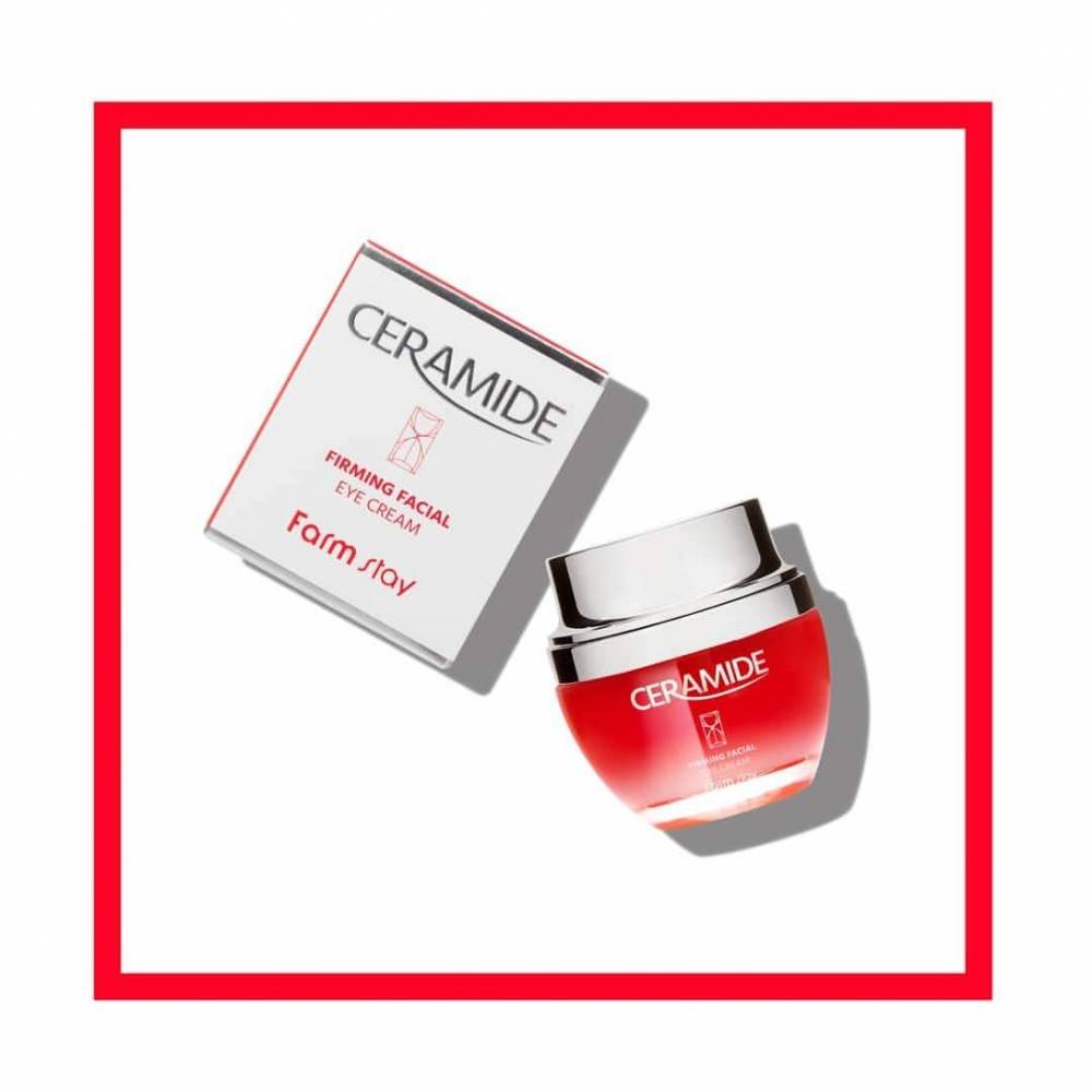 Укрепляющий крем для области вокруг глаз с керамидам FarmStay Ceramide Firming Facial Eye Cream