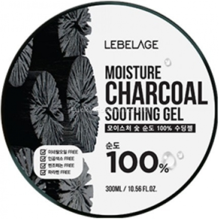 Увлажняющий гель с древесным углем LEBELAGE Moisture Charcoal Purity 100% Soothing Gel