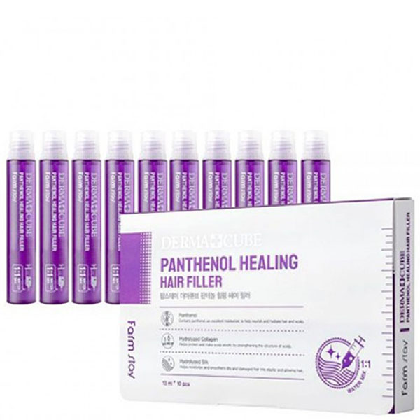 Питательный филлер для волос с пантенолом FarmStay DERMA СUBE Panthenol Healing Hair Filler