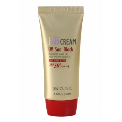 Солнцезащитный ВВ крем 3W CLINIC UV Sun Block BB Cream SPF50+/PA+++