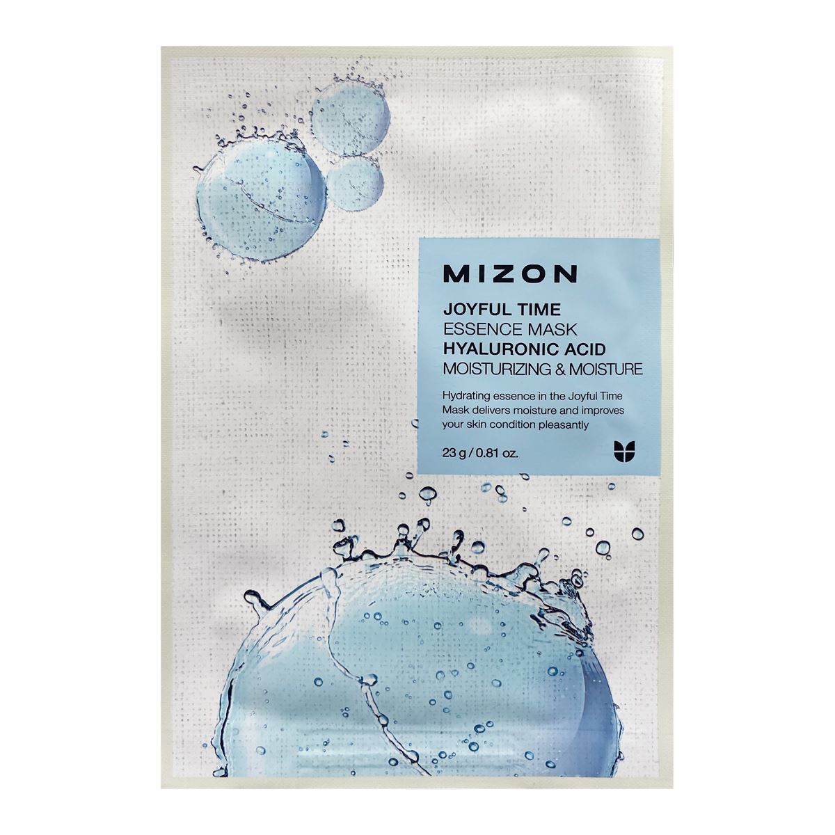 Тканевая маска для лица с гиалуроновой кислотой  MIZON Joyful Time Essence Mask Hyaluronic Acid