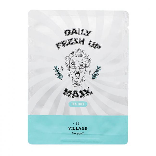Успокаивающая тканевая маска с экстрактом чайного дерева VILLAGE 11 FACTORY Daily Fresh up Mask Tea Tree