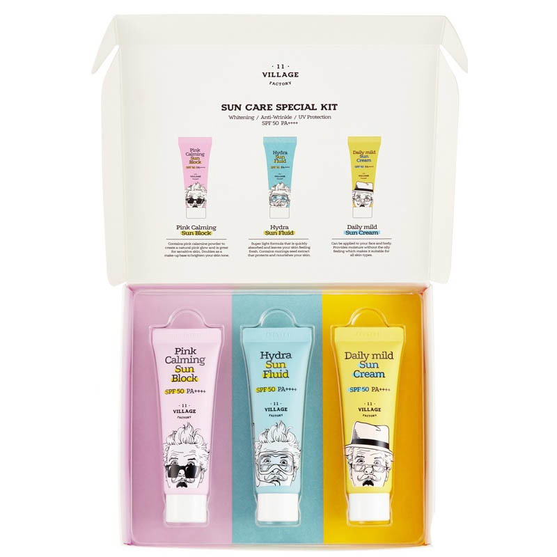 Набор Солнцезащитных крем и флюда для лица VILLAGE 11 FACTORY Sun Care Special Kit SPF 50+ PA++++