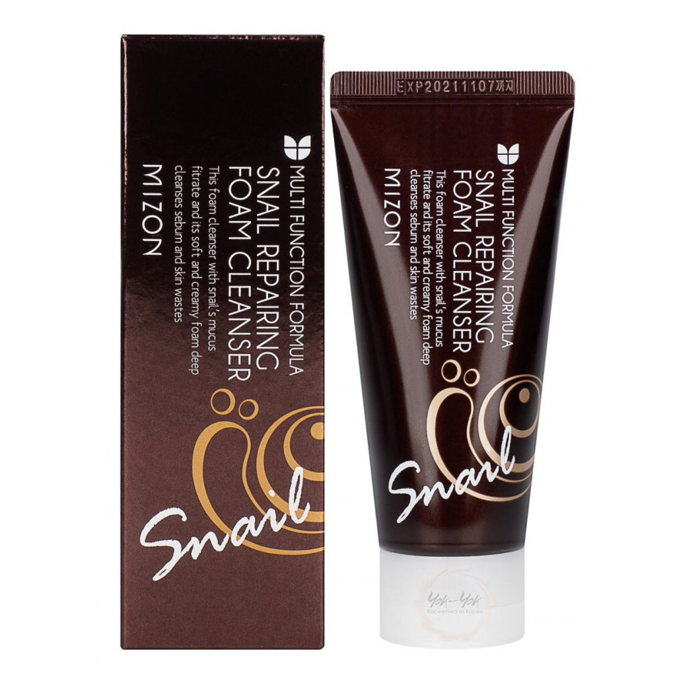 Пенка для умывания c муцином улитки 30мл MIZON Snail Repairing Foam Cleanser Mini