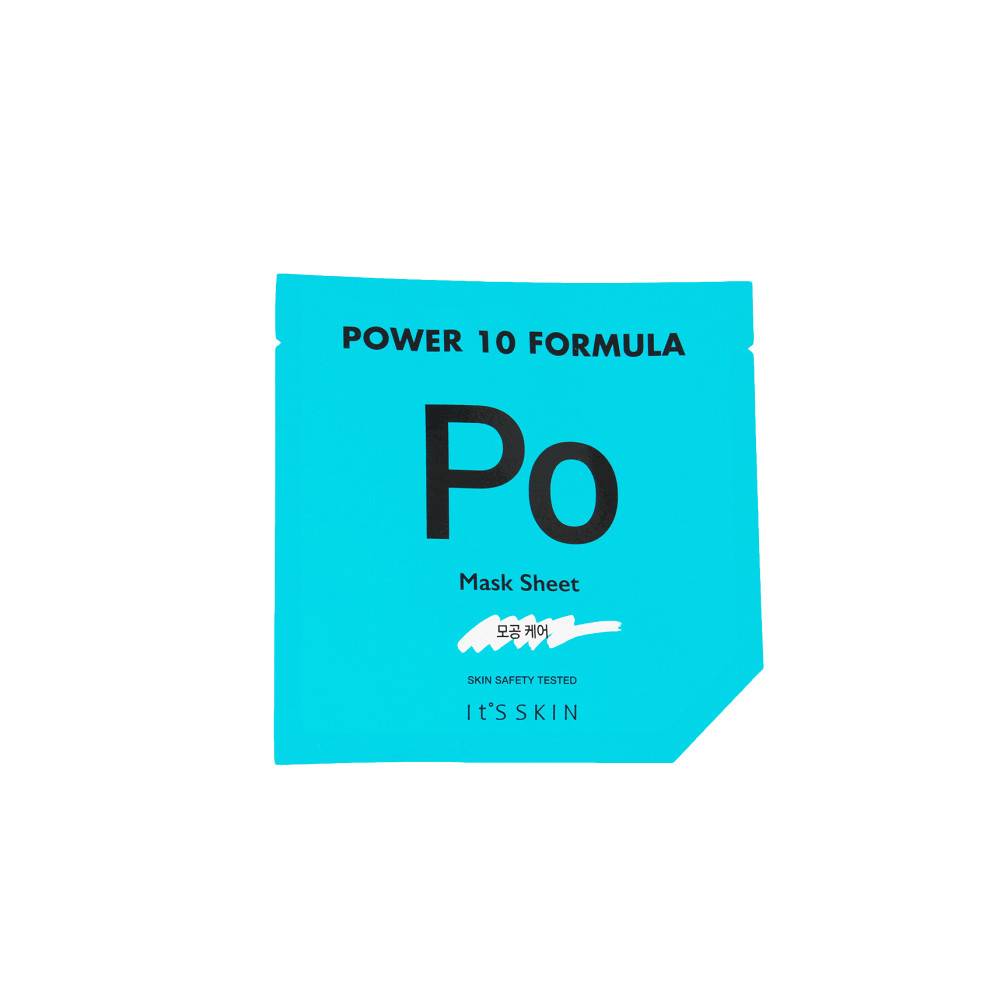 Успокаивающая листовая маска для сужения пор IT'S SKIN Power 10 Formula PO Mask Sheet