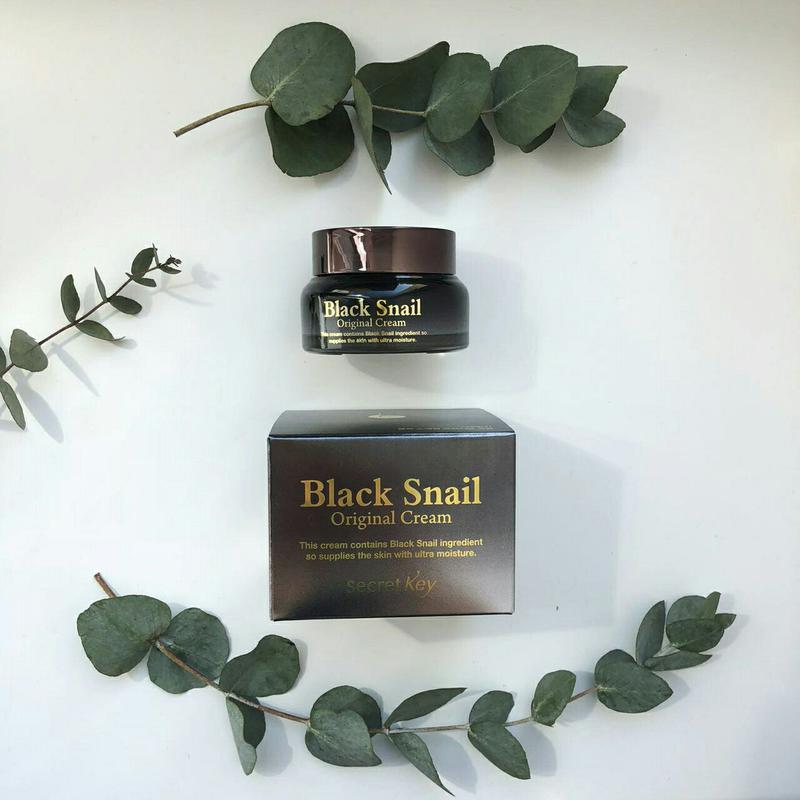 Крем для лица с муцином черной улитки Secret Key Black Snail Original Cream