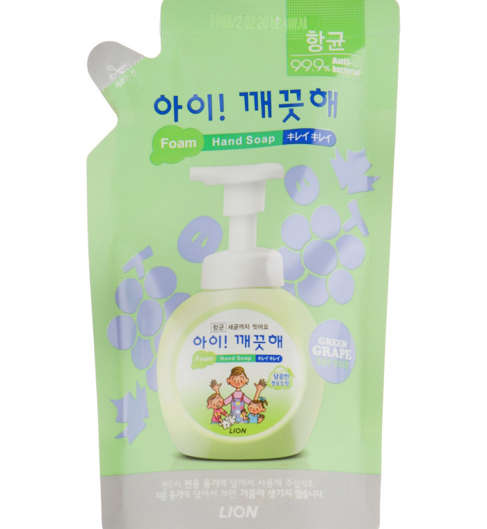 Жидкое пенное мыло для рук с экстрактом мускатно LION Ai kekute Foaming handsoap Muscat 200ml refill