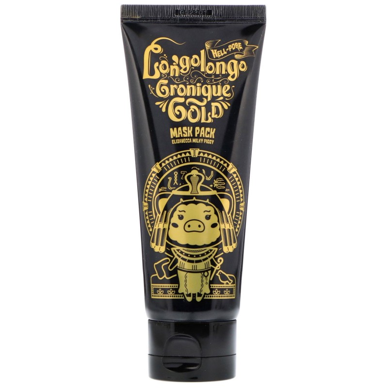 Золотая омолаживающая маска Elizavecca Milky Piggy Hell-Pore Longolongo Gronique Gold Mask Pack