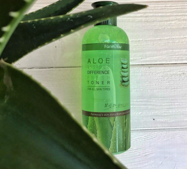 Освежающий тонер с экстрактом алоэ вера FarmStay Aloe Visible Difference Fresh Toner