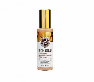Тональный крем с частичками золота ENOUGH Rich Gold Double Wear Radiance Foundation SPF50+ PA+++ #21