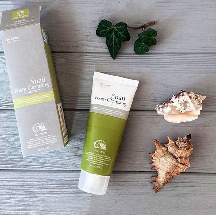 Пенка для умывания с улиточным муцином 3W CLINIC Snail Foam Cleansing
