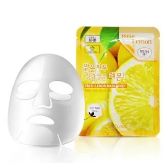 Тканевая маска для лица с экстрактом лимона 3W CLINIC Fresh Lemon Mask Sheet