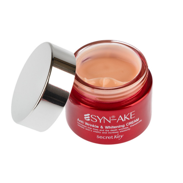 Антивозрастной крем для лица с пептидом Secret Key Syn-Ake Anti Wrinkle & Whitening Cream