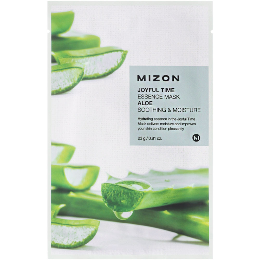 Тканевая маска для лица с экстрактом сока алоэ 23г MIZON Joyful Time Essence Mask Aloe