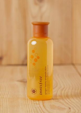 Питательный тонер с медом и имбирем Innisfree Ginger Honey Ampoule Skin