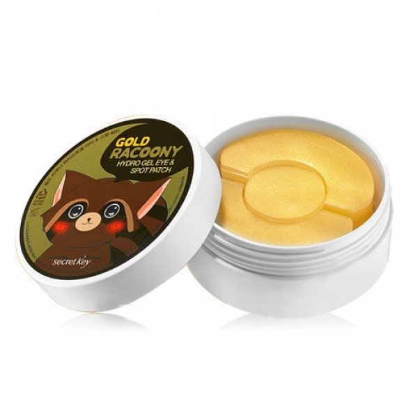 Патчи гидрогелевые для кожи под глазами Secret Key Gold Racoony Hydrogel Eye & Spot Patch