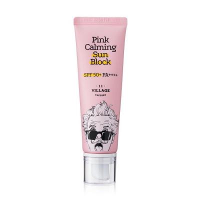 Успокаивающий солнцезащитный крем VILLAGE 11 FACTORY Pink Calming Sun Block SPF50+ PA++++ 25 мл