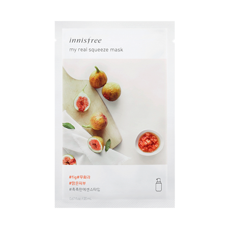 Листовая маска для лица с экстрактом инжира Innisfree My Real Squeeze Mask Fig