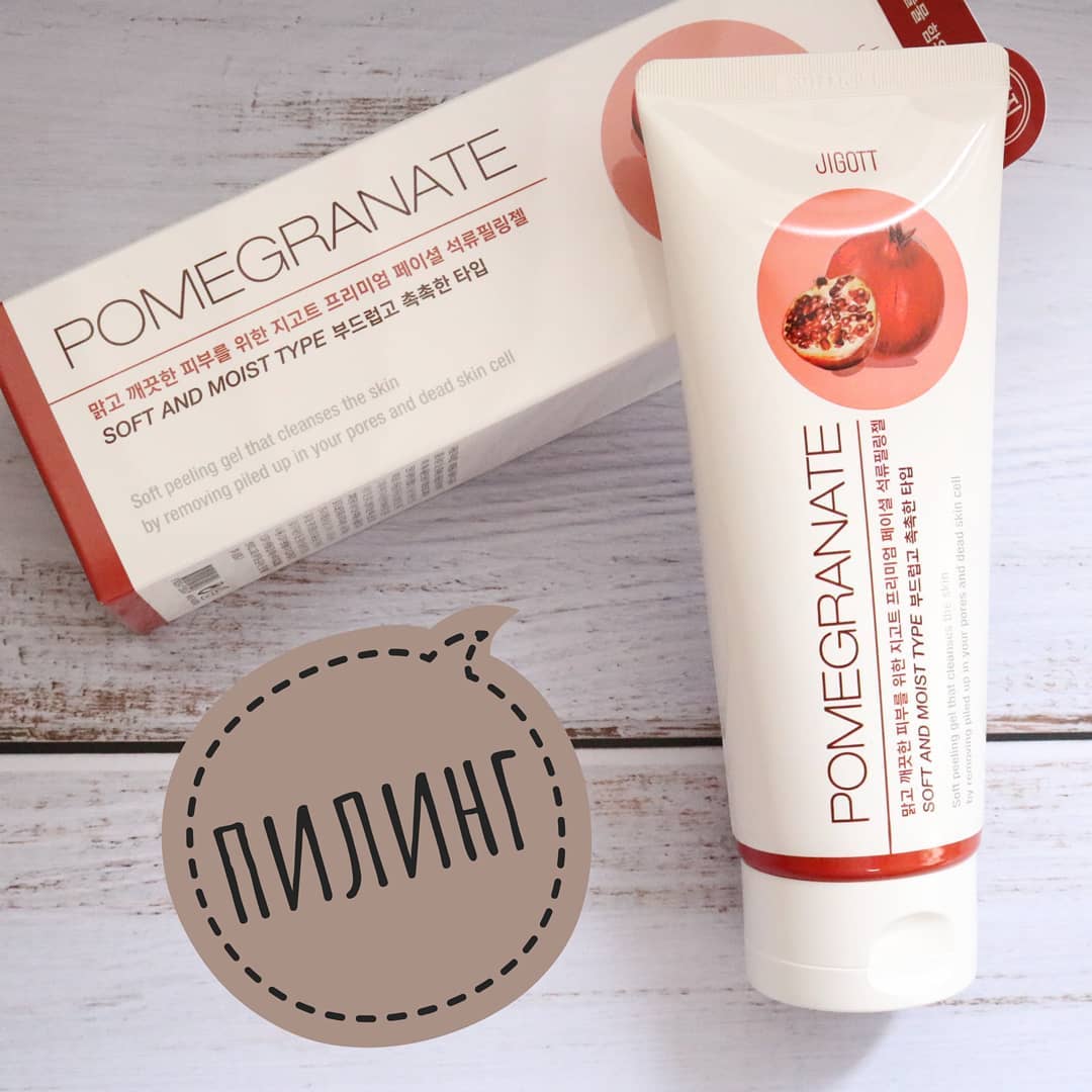 Гель с экстрактом граната JIGOTT Premium Facial Pomegranate Peeling Gel