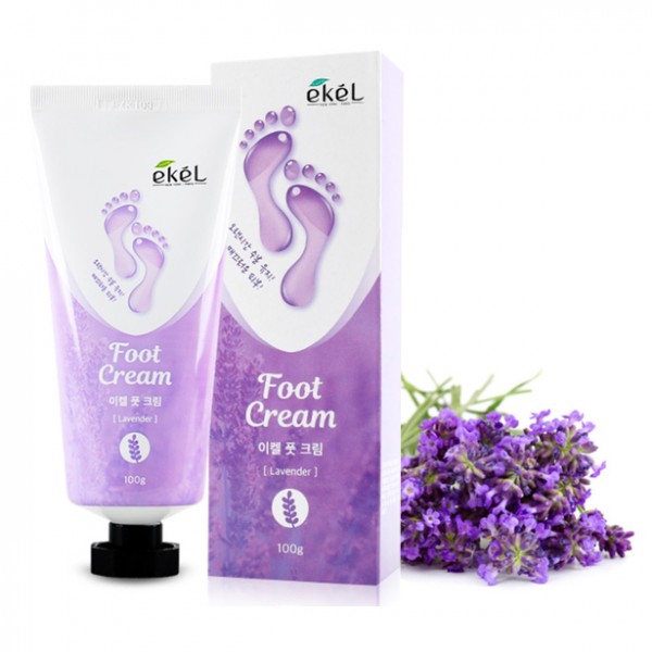 Успокаивающий крем для ног с экстрактом лаванды EKEL Foot Cream Lavender