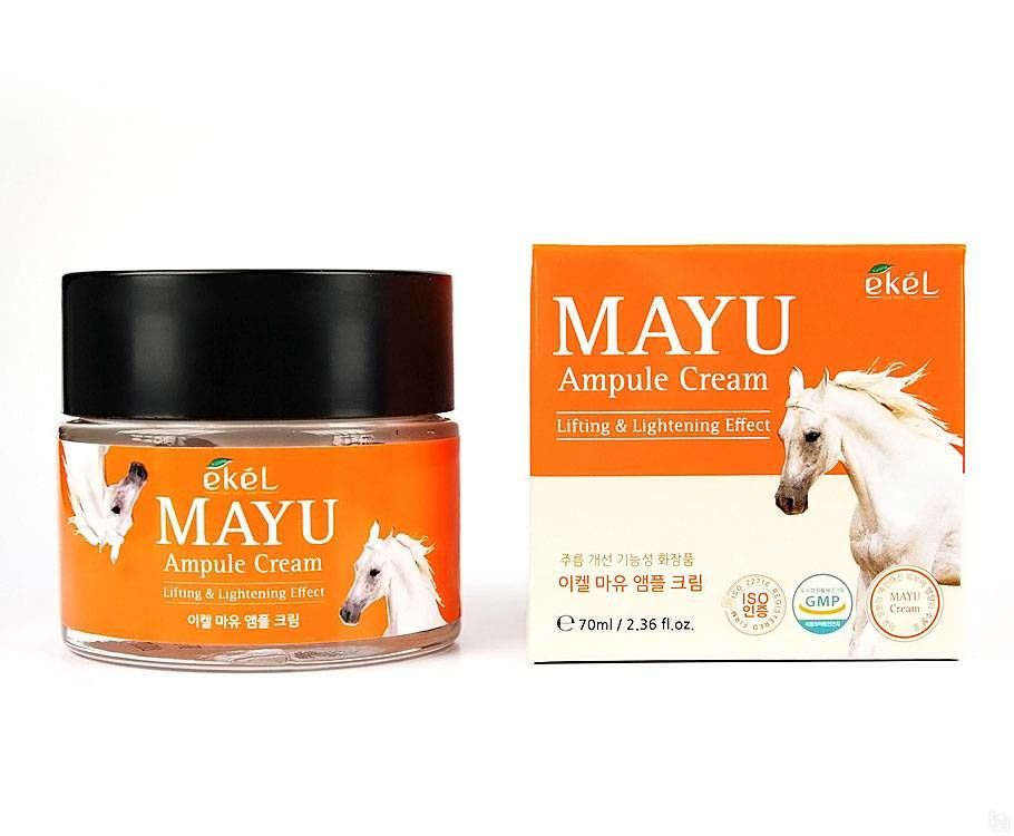 Ампульный крем с лошадиным жиром 70 мл Ekel Ampule Cream Mayu