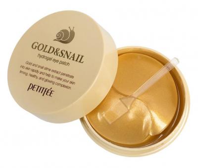 Гидрогелевые патчи для глаз Petitfee Gold & Snail Eye Patch