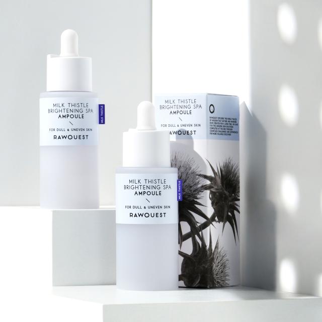Сыворотка для лица с экстрактом расторопши RAWQUEST MILK THISTLE BRIGHTENING SPA AMPOULE