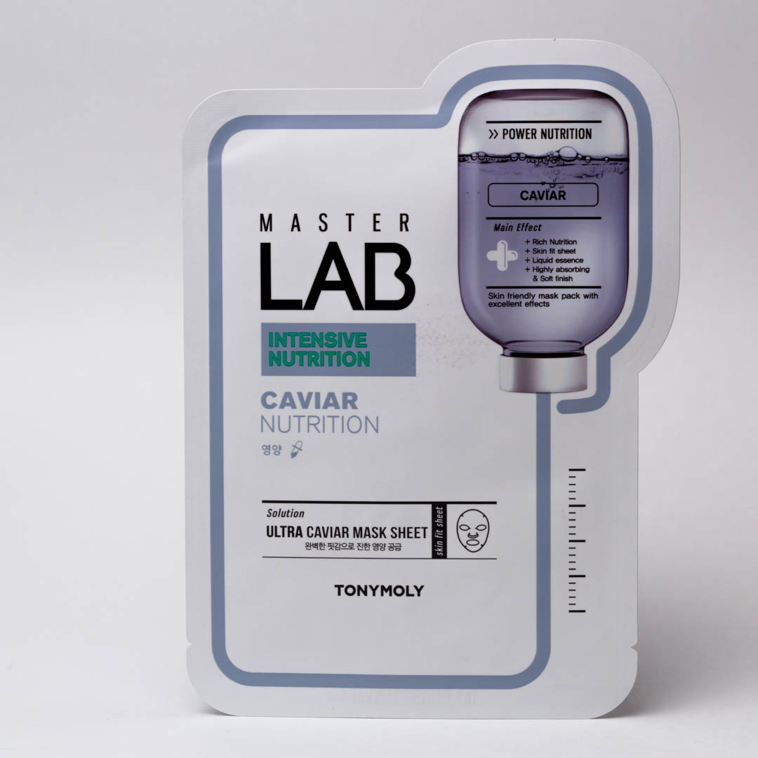 Тканевая маска для лица с экстрактом черной икры TONYMOLY MASTER LAB ULTRA CAVIAR MASK SHEET