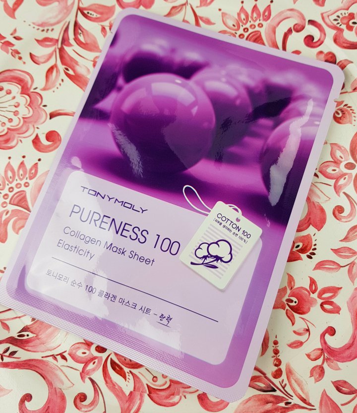 Очищающая тканевая маска для лица с коллагеном TONYMOLY PURENESS 100 Collagen Mask Sheet