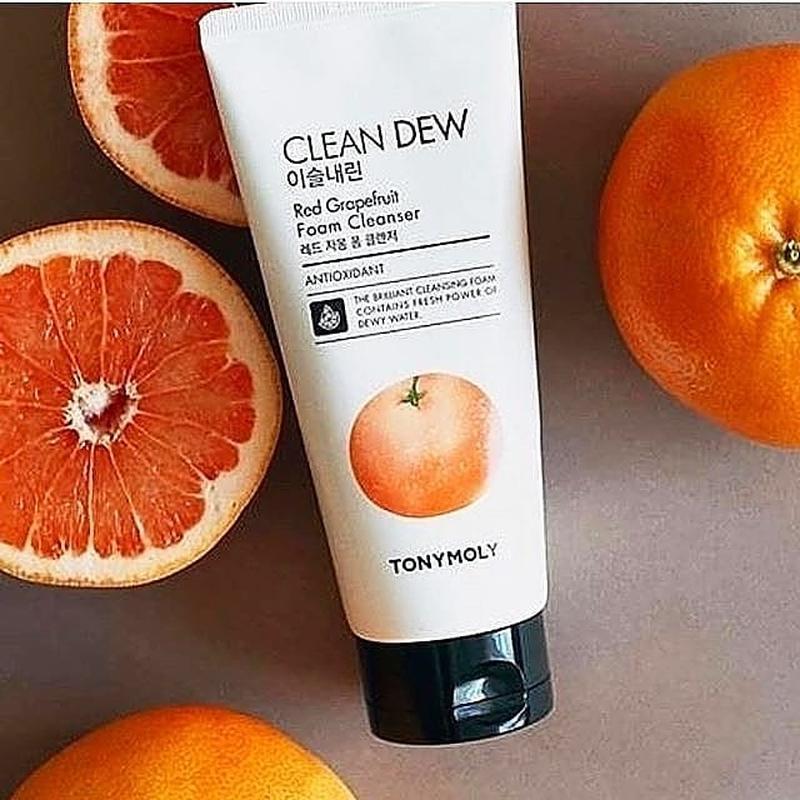 Очищающая пенка для умывания с экстрактом красного г TONYMOLY CLEAN DEW Red Grapefruit Foam Cleanser