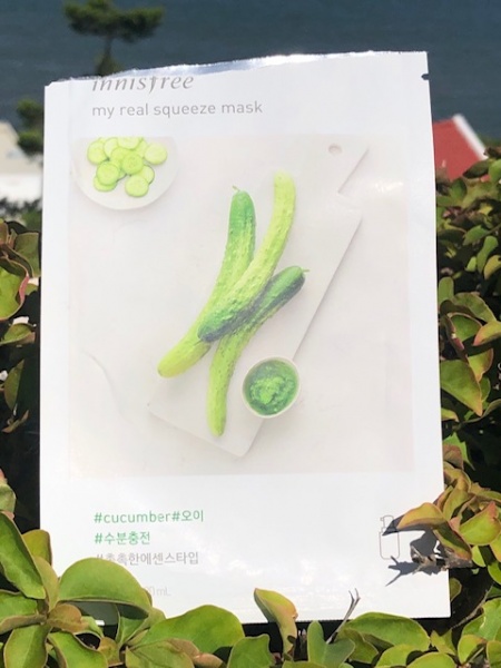 Маска для лица с соком огурца Innisfree My Real Squeeze Mask Cucumber