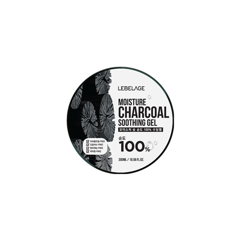 Увлажняющий гель с древесным углем LEBELAGE Moisture Charcoal Purity 100% Soothing Gel