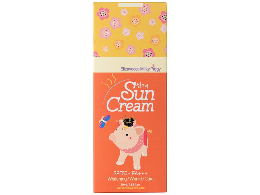 Солнцезащитный крем для лица осветляющий Elizavecca Milky Piggy Sun Cream SPF50+ PA+++