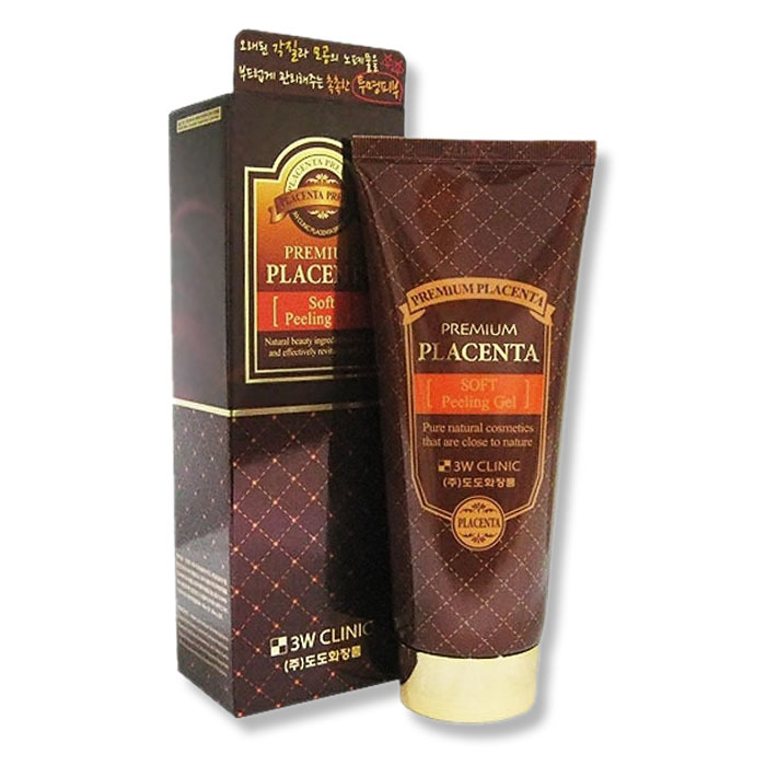 Мягкий гель с экстрактом плаценты 3W CLINIC Premium Placenta Soft Peeling Gel