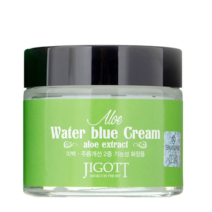 Увлажняющий крем для лица с экстрактом алоэ JIGOTT Aloe Water Blue Cream
