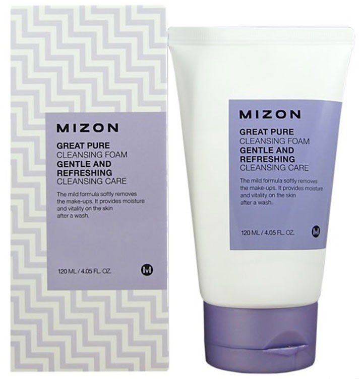 Скрабирующая пенка для очищения кожи лица MIZON Great Pure Cleansing Foam